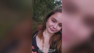 ukrainalı genç kız ormanda sakso çekiyor